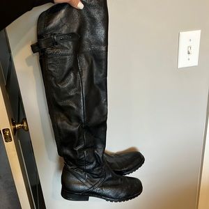 Steve Madden black leather boots